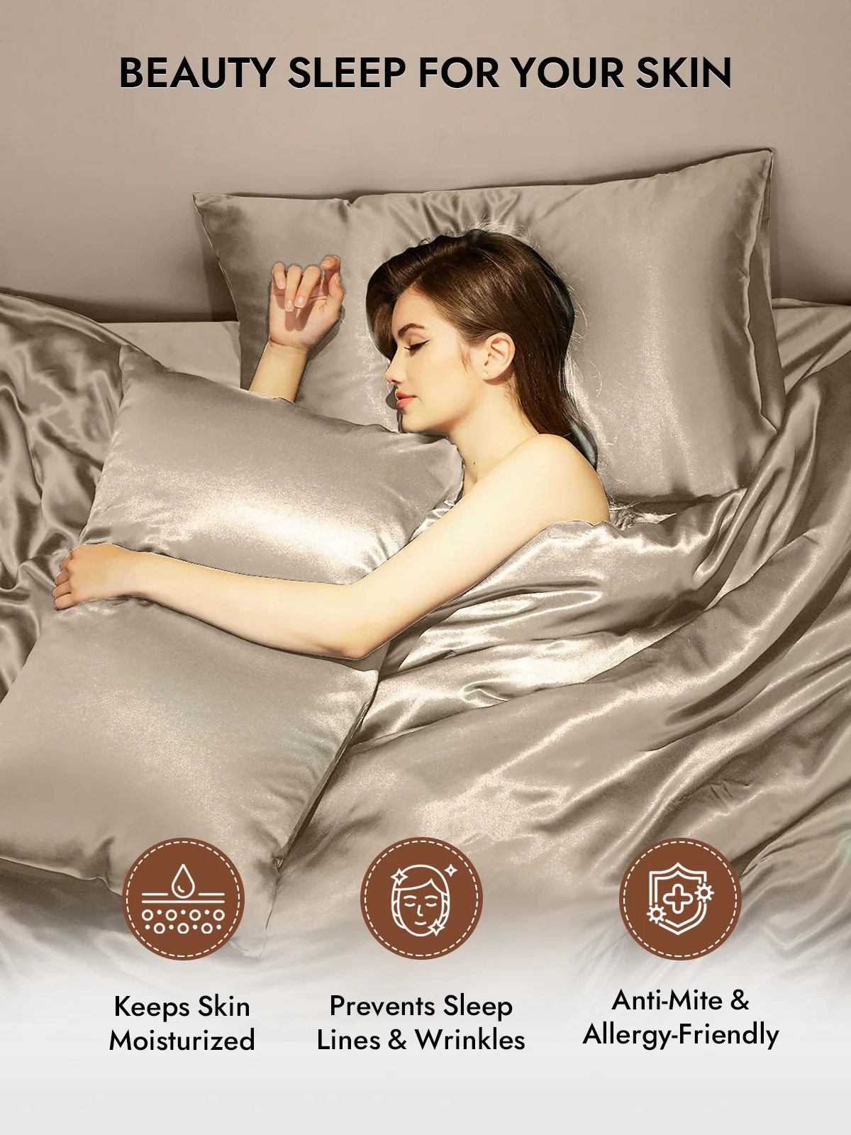 100% Mulberry Silk Pillowcase with Envelope Closure - Image 110