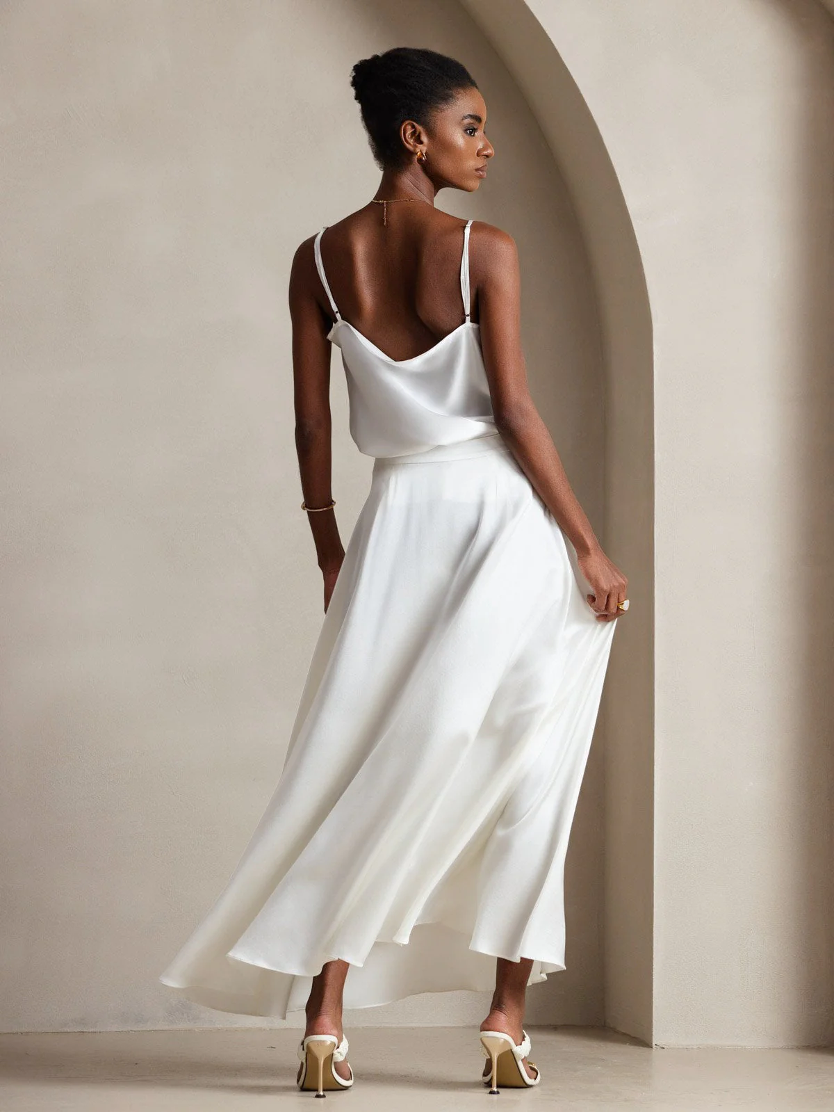 19Momme Silk Cowl Neck Camisoles - Image 10