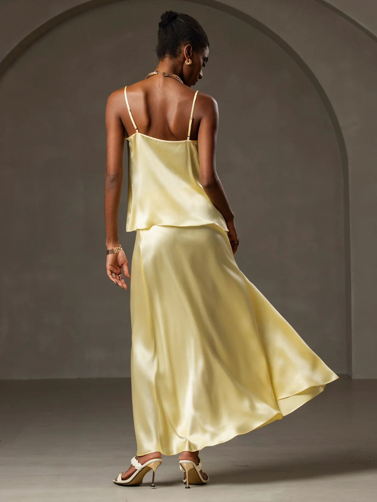 19Momme Silk Cowl Neck Camisoles - Image 52