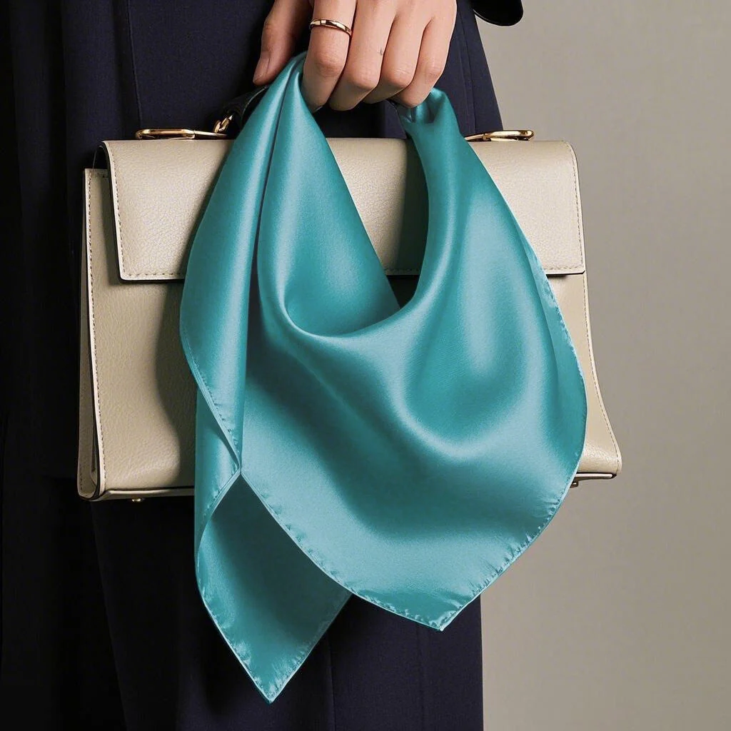 Pure Silk Square Scarf 53x53cm/21 - Image 3