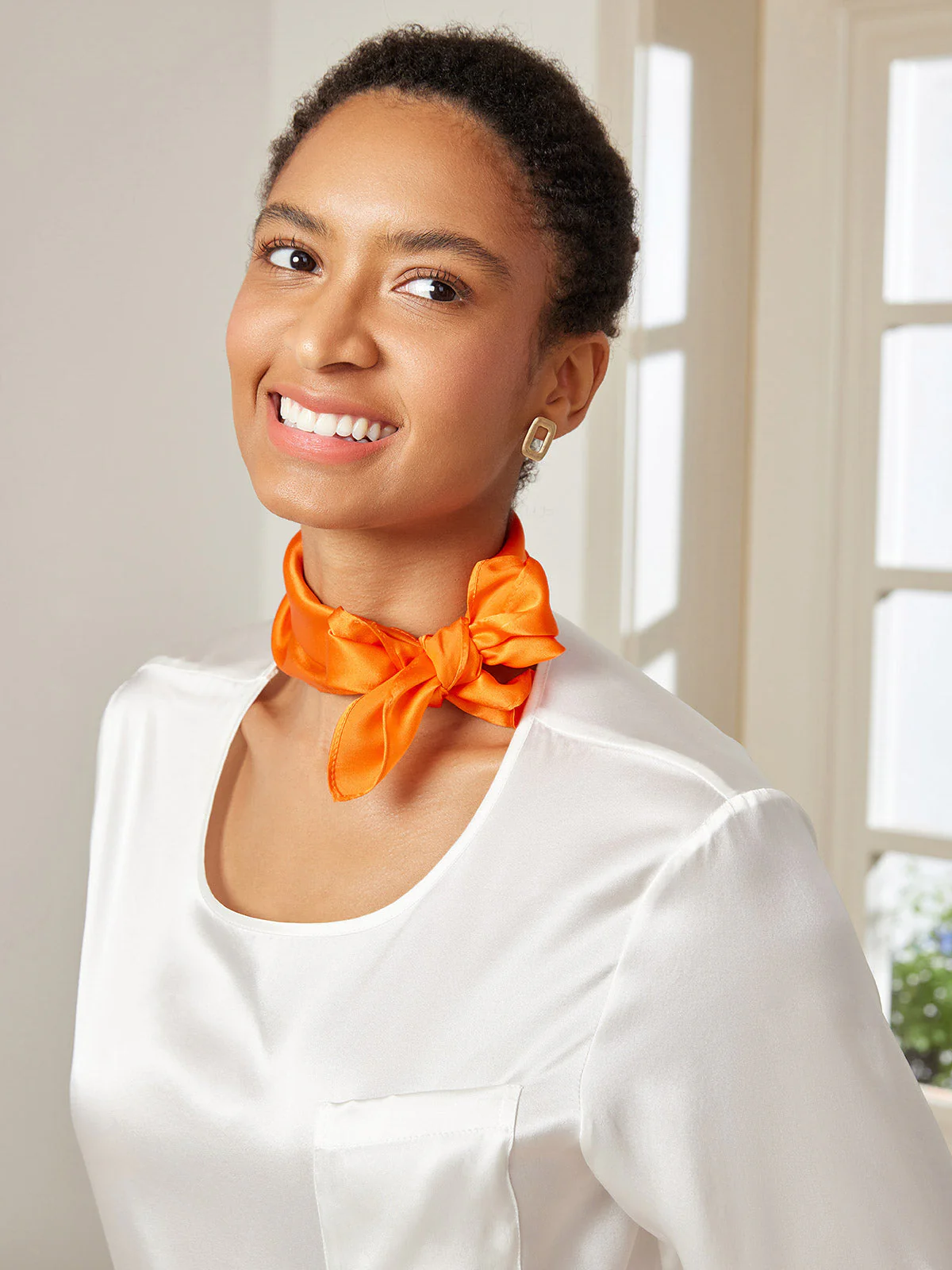 Pure Silk Square Scarf size-53x53cm - Image 3