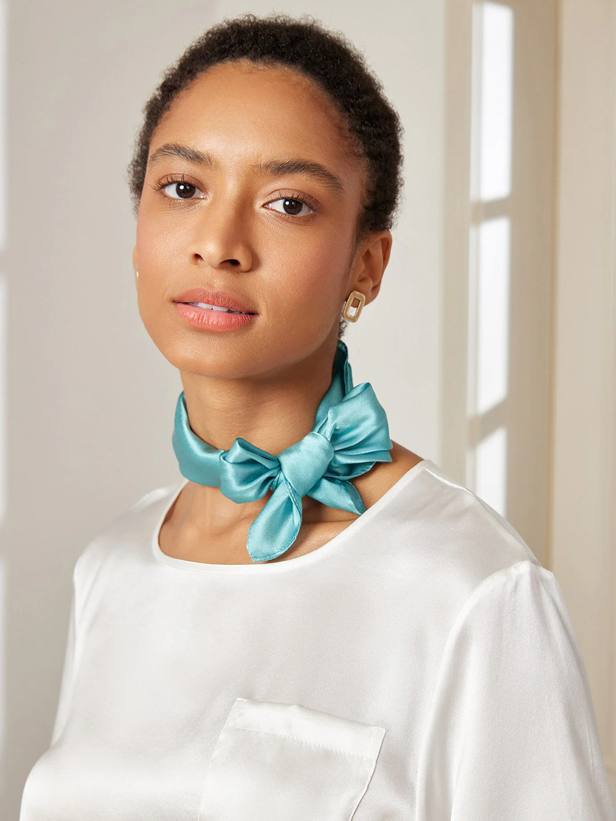 Pure Silk Square Scarf size-53x53cm - Image 9