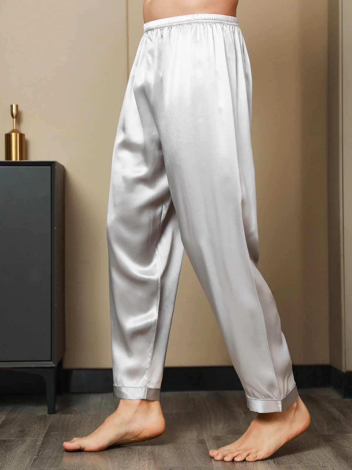 Pure Silk Casual Sleep Pants - Image 23