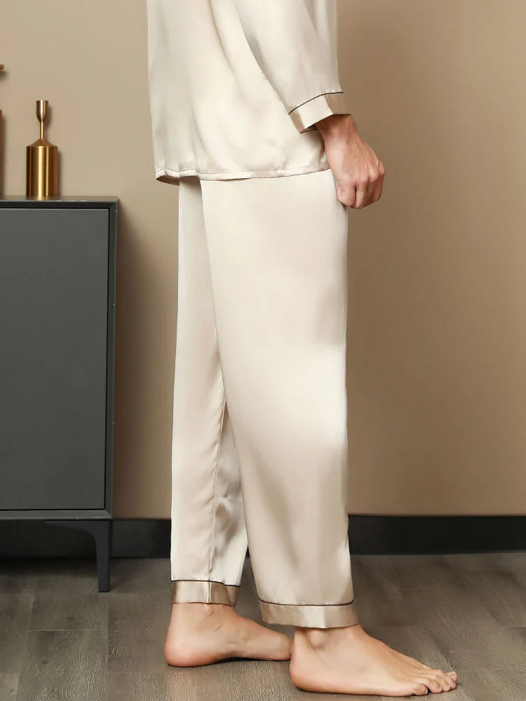 Pure Silk Casual Sleep Pants - Image 31