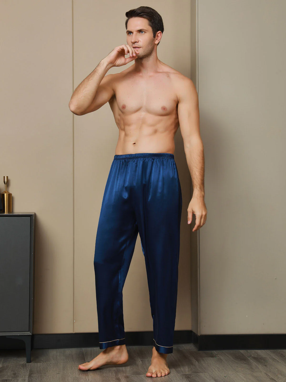Pure Silk Casual Sleep Pants - Image 4