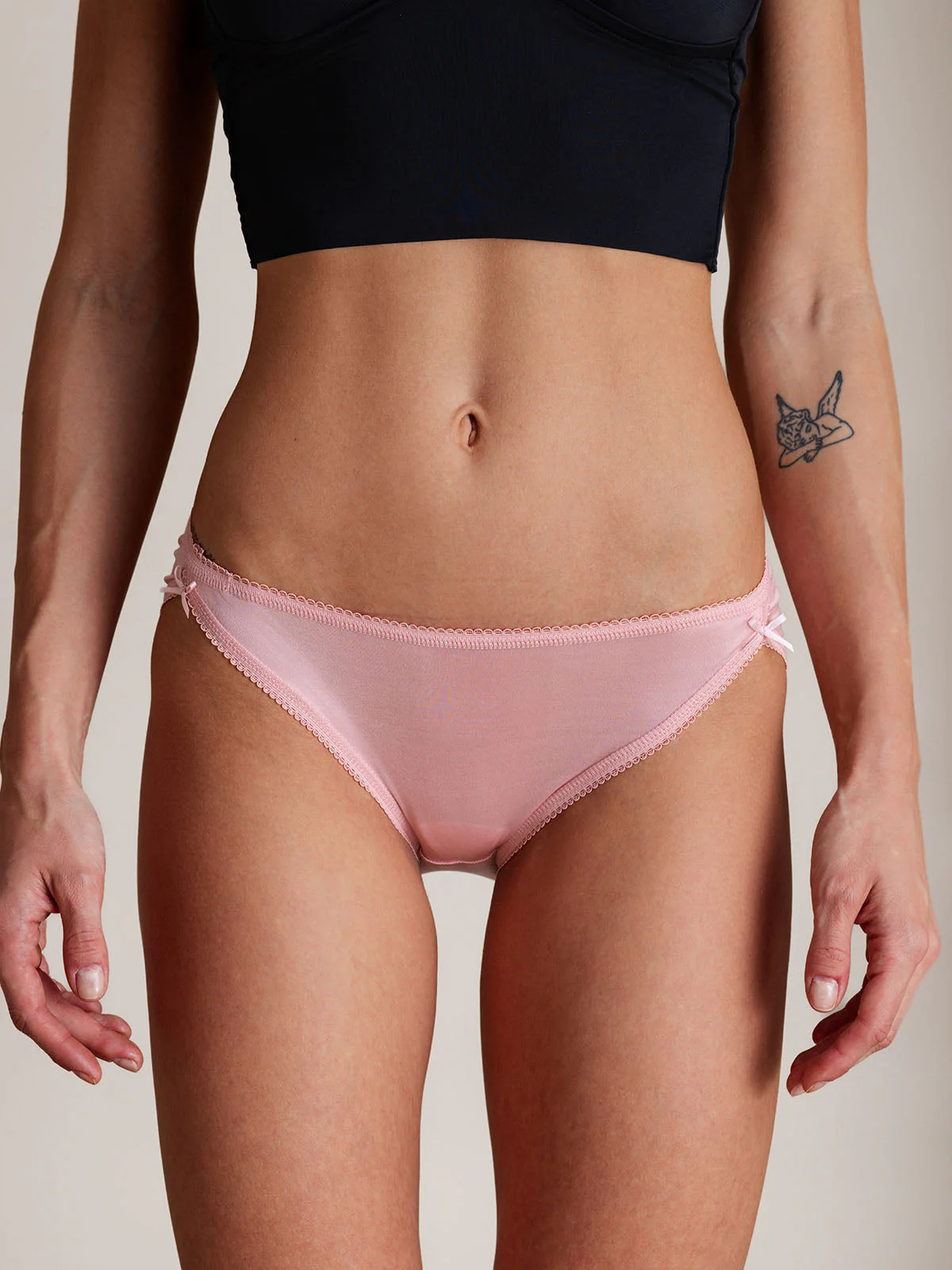 Pure Silk Panty with Bow Design - Image 8