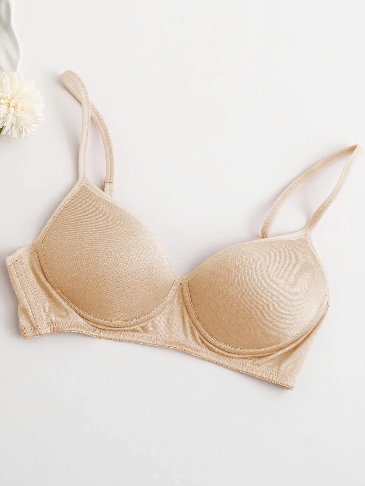 Sports Wireless Silk Jersey Comfort Bralette - Image 27
