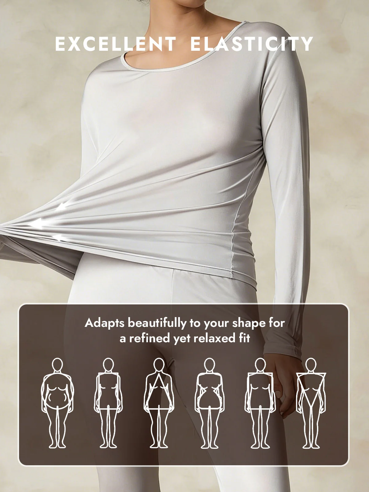 Women's Silk Jersey Long Sleeve Long Johns - Image 13