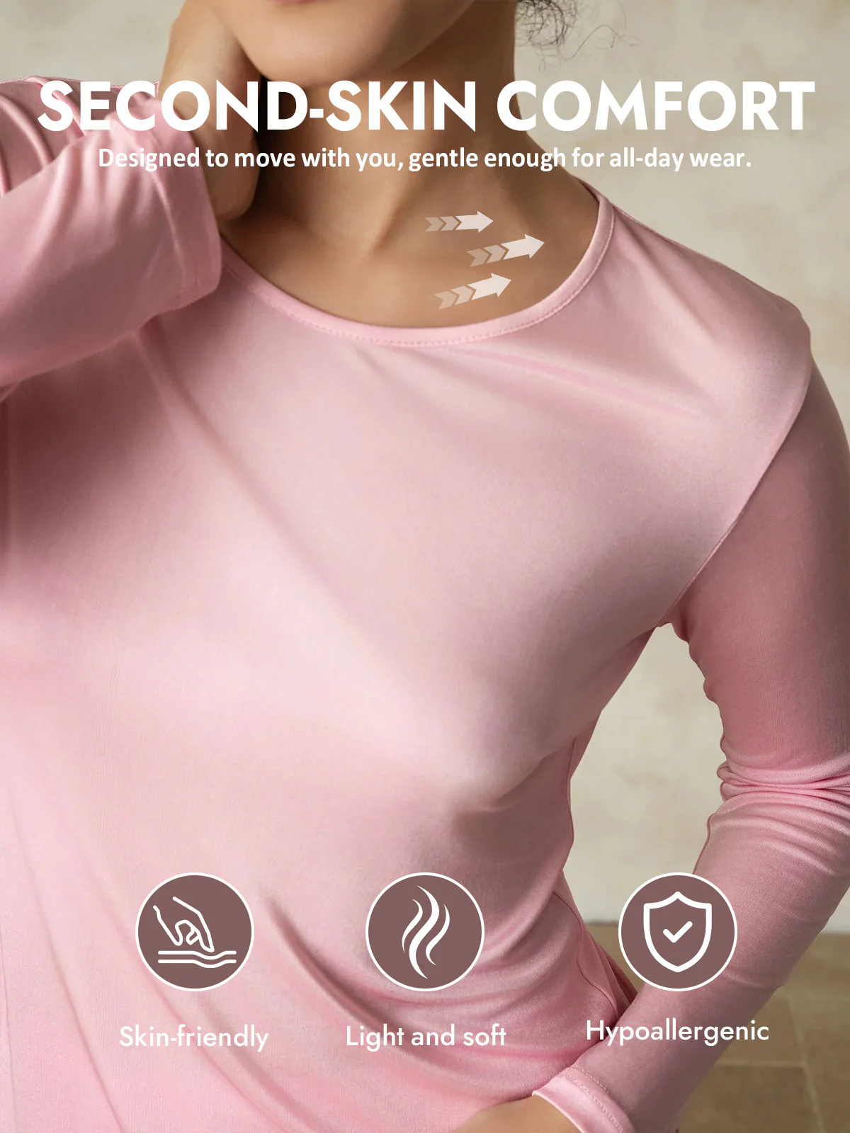 Women's Silk Jersey Long Sleeve Long Johns - Image 19