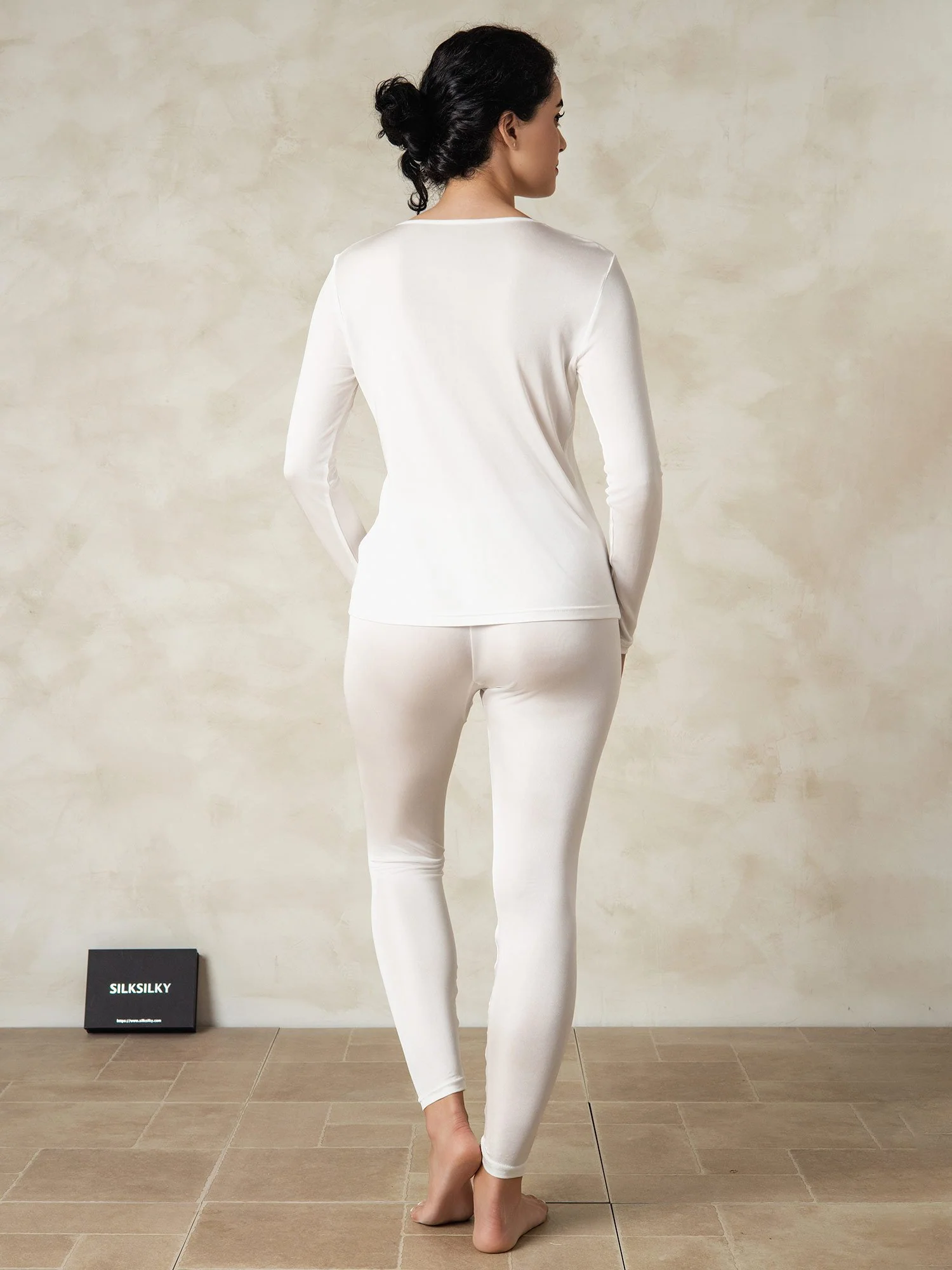 Women's Silk Jersey Long Sleeve Long Johns - Image 37