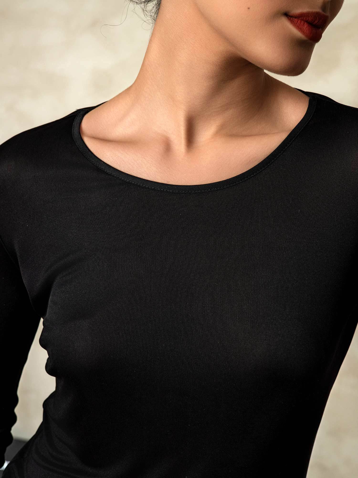 Women's Silk Jersey Long Sleeve Long Johns - Image 52