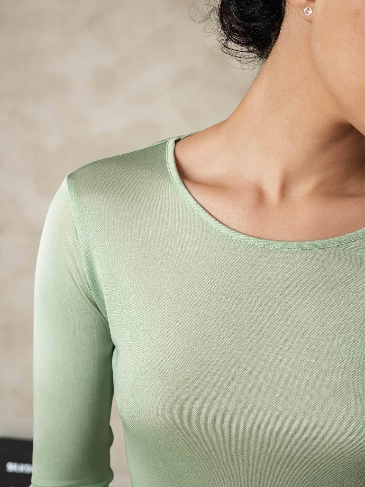 Women's Silk Jersey Long Sleeve Long Johns - Image 8