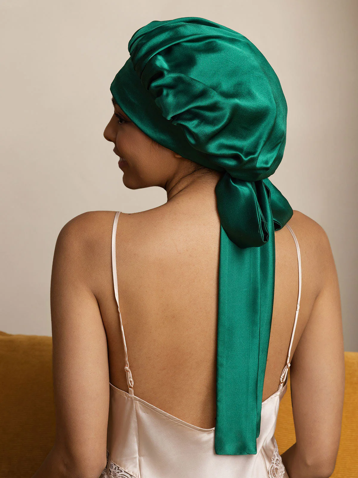 Women's Silk Casual Bonnet with Long Ribbons (Two-tone and Double-sided) - Image 18