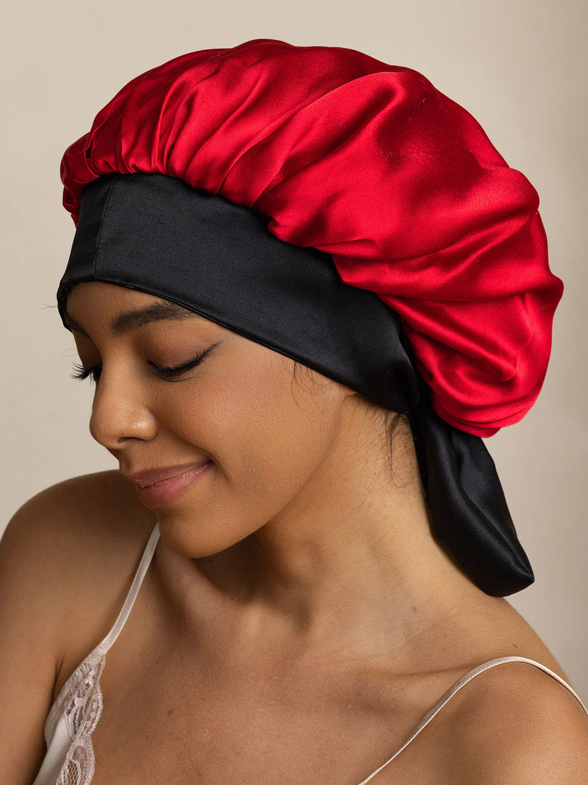 Women's Silk Casual Bonnet with Long Ribbons (Two-tone and Double-sided) - Image 20
